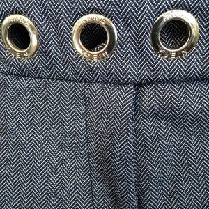 Anne Klein "Sailor" Style Chevron Black Pant with unique gold hardware (2-4?)